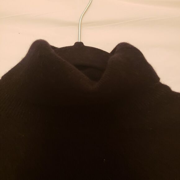 Women's State Ments 100 % Cashmere Turtleneck Sweater Black Sz M Preowned Exc - Picture 4 of 11